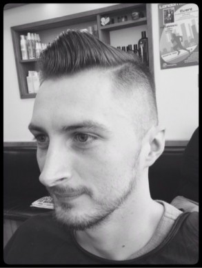 Side parting Short Back & Sides Men's hairdressing in Bristol from Barbering@Franco's