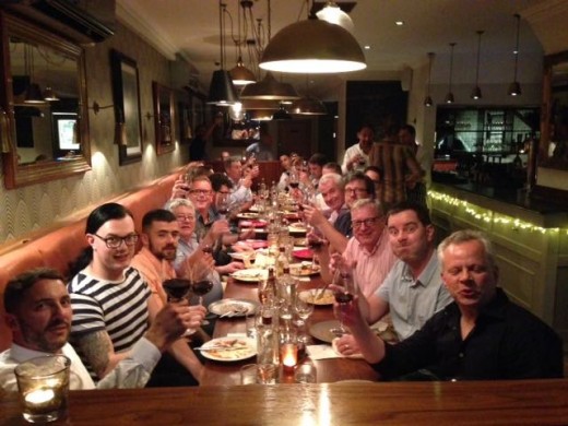 Legendary night out at Manna for men's hairdressing clients from Barbering@Franco's