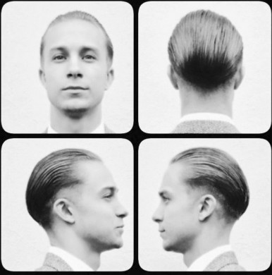 Slickback haircut for men in Bristol from Barbering@Franco's on Gloucester Road in Bristol