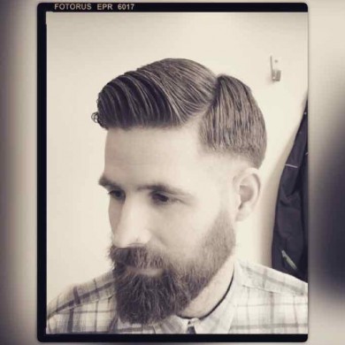 Short Back And Sides with Quiff haircut for men in Bristol from Barbering@Franco's 