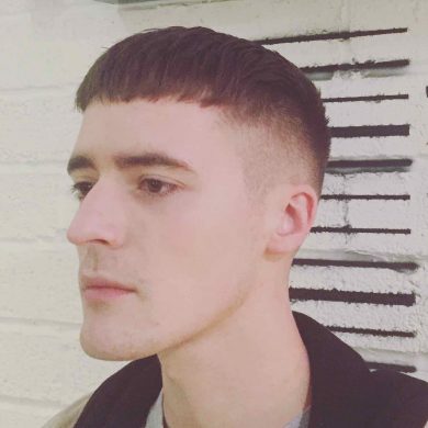 Blunt Fringe men's haircut in Bristol at Franco's Barbering Lounge