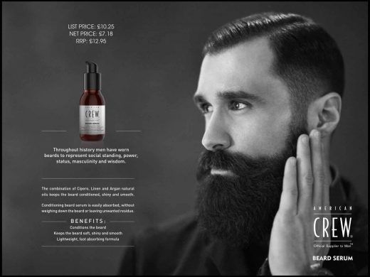 American Crew beard grooming products in Bristol from Franco's Barbering Lounge