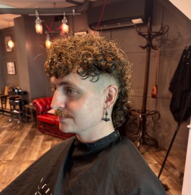 curly mullet hairstyling Bristol